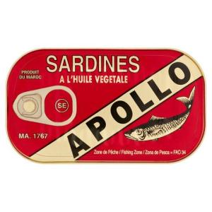 Apollo Sardines In Vegetable Oil 125g