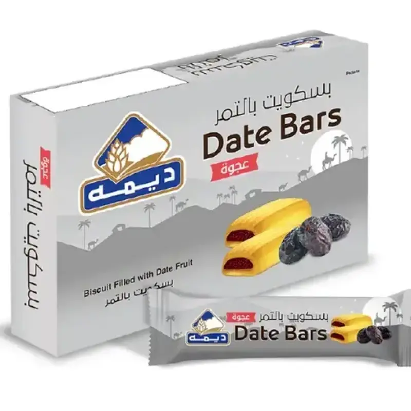 Deemah Date Bar Ajwaa 15 x 21g - ديمه بسكويت تمر عجوة المدينة