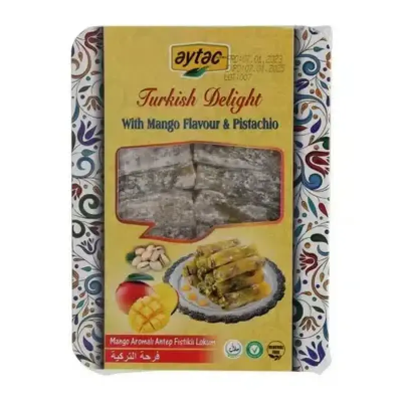 Aytac Turkish Delight (Fitil) With Mango Pistachio Finger 300g