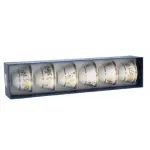 Gold Floral Design 6pcs Coffee Cups