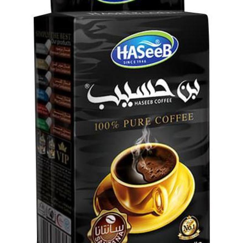 Haseeb Black Extra Cardamom 500g - بن حسيب قهوة سانتانا هيل زيادة
