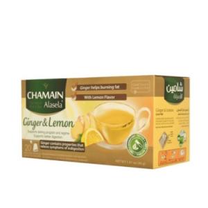 Chamain Ginger & Lemon Tea 20 Bags - شاي بالزنجبيل والليمون