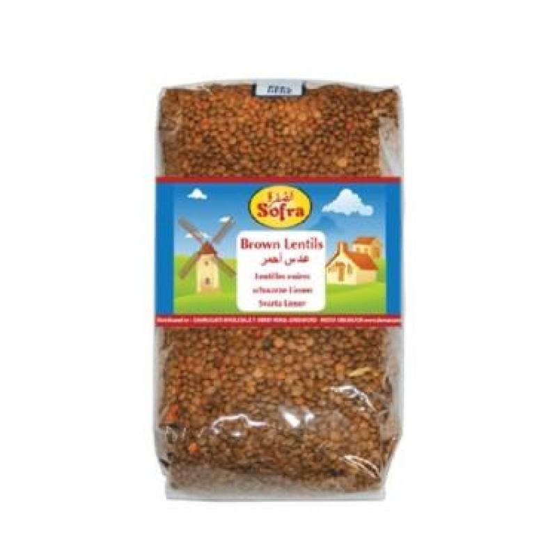Sofra Brown Lentil 900g - عدس أحمر