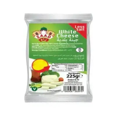 Zaad White Cheese Less Salt 225g