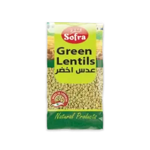 Sofra Green Lentills 900gسفرة عدس اخضر