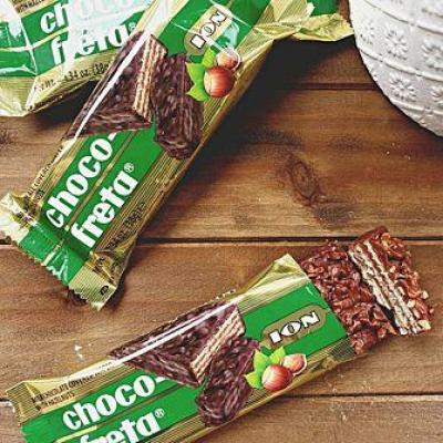 Milk Chocolate Covered Wafer With Hazelnuts