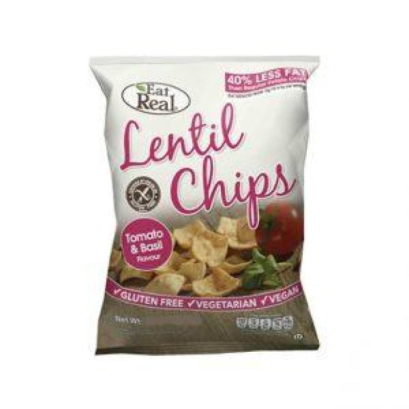 Eat Real Lentil Tomato & Basil Chips (40 gr)