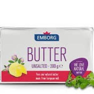 EMBORG BUTTER UNSALTED 200G - ايمبورغ زبدة غير مملحة