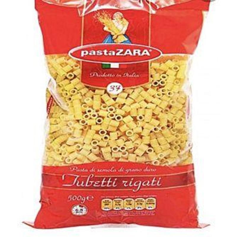 Pasta Zara Tubetti Rigati 500g