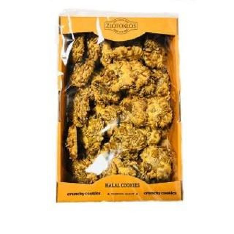 ZLOTOKLOS CRUNCHY COOKIES WITH PUMPKIN AND SUNFLOWER SEEDS 600Gزلوتوكلوس كوكيز مقرمشة مع اليقطين وبذور دوار الشمس