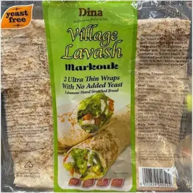Dina Village Lavash Flatbread Vegan 2pack