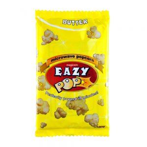 Eazypop Micro Popcorn Butter 85g  فشار مايكرويف سريع التحضير (بنكهة الزبدة)