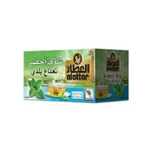 ALATTAR GREEN TEA WITH BALADI MINT TEA 20 BAGS 30G - العطار شاي اخضر بالنعناع البلدي