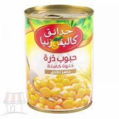 CALIFORNIA GARDEN SWEETCORN 400G - حدائق كاليفورنيا حبوب ذرة حلوة كاملة