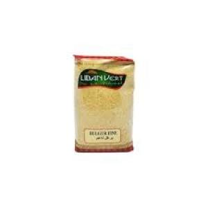 Liban Vert Brown Bulgur Fine 1kg - لبنان الأخضر برغل أسمر ناعم