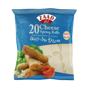 ZAAD CHEESE SPRING ROLLS 20PCS 600G زاد سبرينغ رولز جبن 20 قطعة 600 جرام