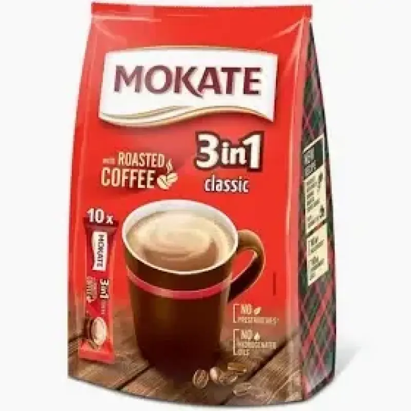 Mokate 3 In 1 Coffee Sachets 10 pack (170g)