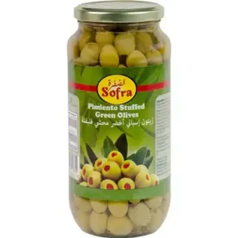 Sofra Green Stuffed Olives 935g