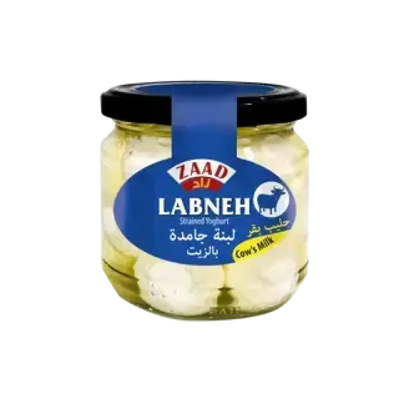 Zaad Labneh Cow's Milk 225g زاد لبنة جامدة بالزيت حليب بقر