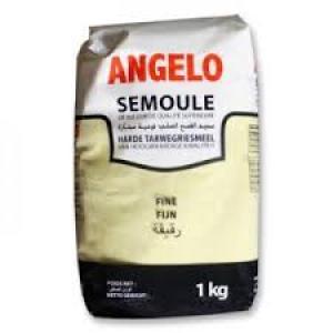 Angelo Fine Semolina 1Kg انجيلو سميد القمح الصلب نوعية ممتازة رقيقة
