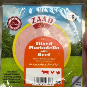 Zaad Sliced Chicken & Turkey & Beef Halal 200g