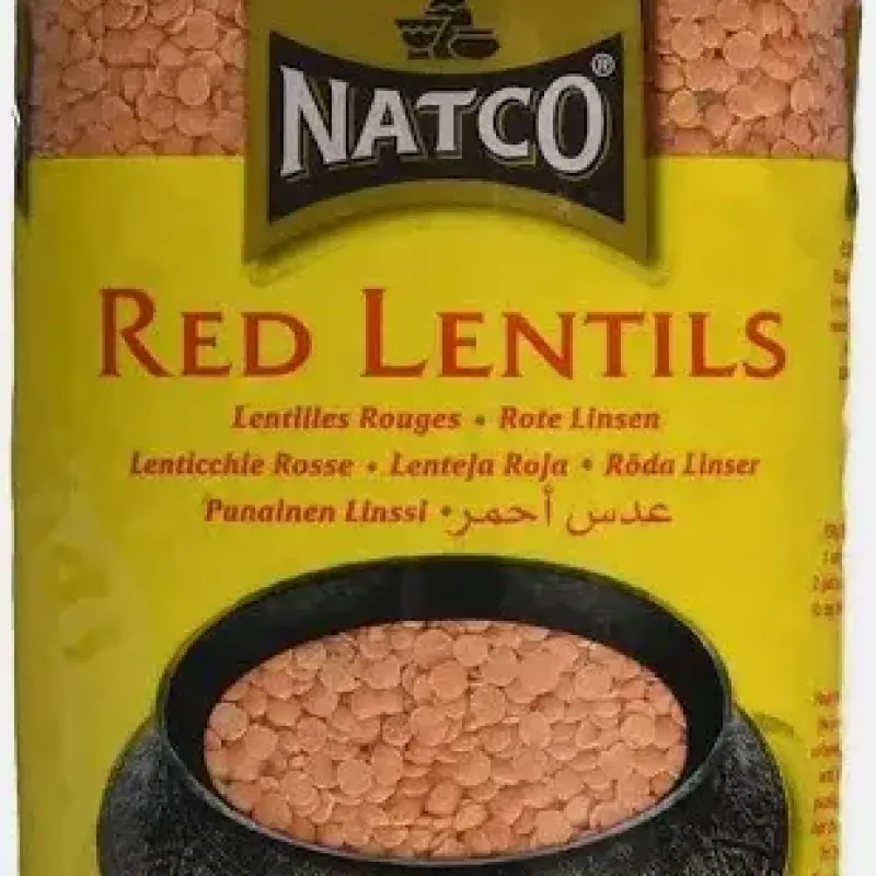 Natco Red Lentils 2kg - عدس أحمر