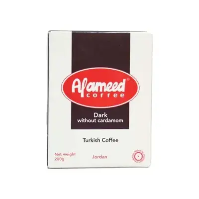 Al Ameed Coffee Dark Without Cardamom 200g