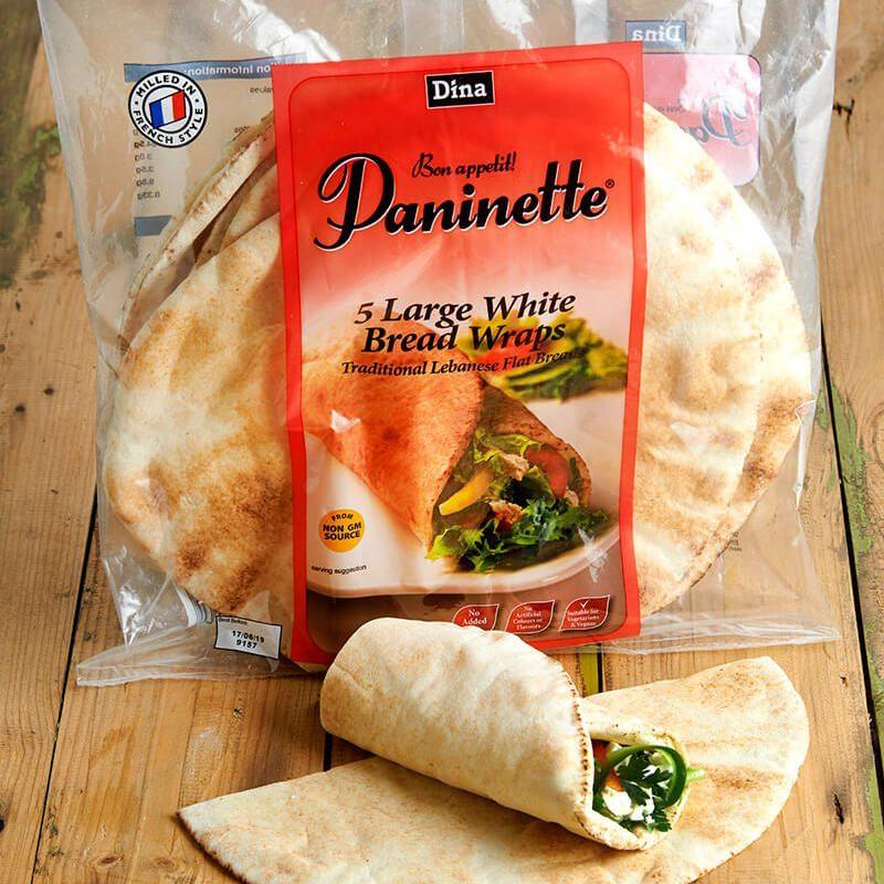 Dina Bread Large Traditional Lebanese Flat Bread 5pcs