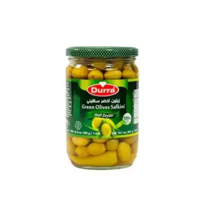 Al Durra Green Olive Salkini 650G