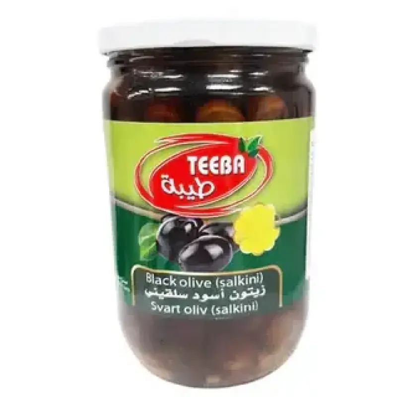 Teeba Black Olives Salkini 640G