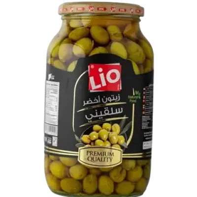 Lio Green Olives (Salkini) 1320g ليو زيتون اخضر سلقيني