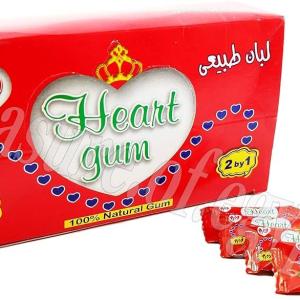 Natural Chewing Gum (Heart Gum) 100 Pcs