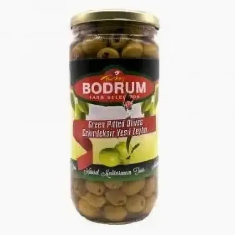 Bodrum Green Pitted Olives - 330g