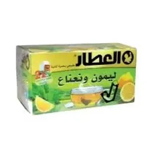 ALATTAR LEMON & MINT TEA 20 BAGS 30G - العطار مشروب ليمون ونعناع