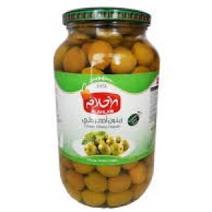 Alahlam Green Olives Halabi - 1.3Kg