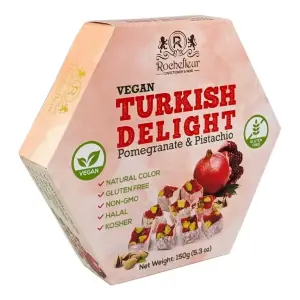 Vegan Turkish Delight Pomegranate and Pistachio 150g