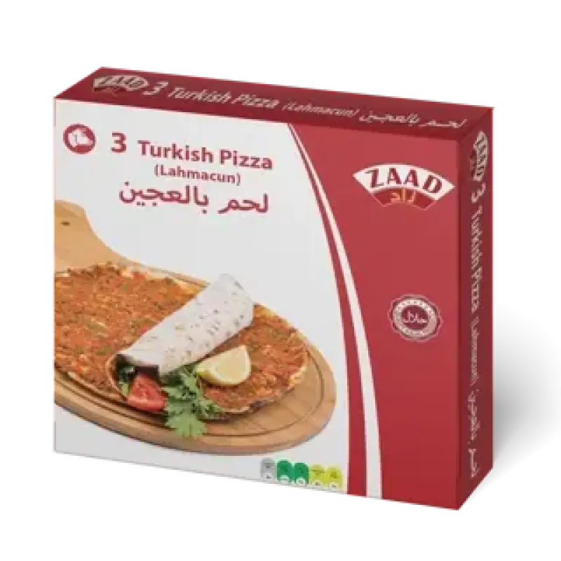 ZAAD 3 TURKISH PIZZA (LAHMACUM) بيتزا زاد 3 التركية (لحماكون)