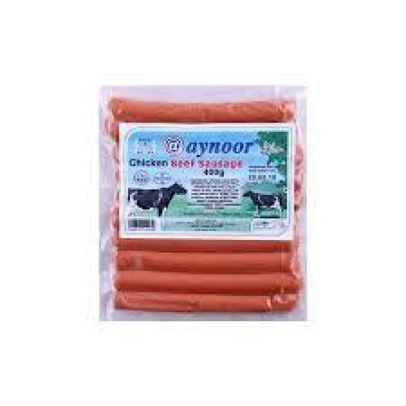 Aynoor Beef Sausage (& Chicken) Halal 400g