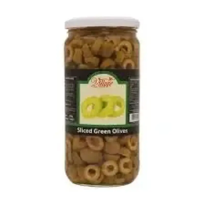 Village Sliced Green Olives 720g زيتون أخضر شرائح