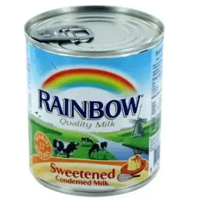 Rainbow Evaporated Milk 410g ابو قوس حليب مزكز