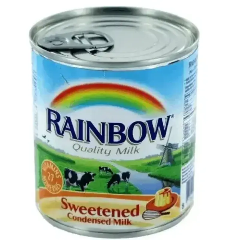 Rainbow Evaporated Milk 410g ابو قوس حليب مزكز
