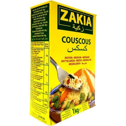 Zakia Couscous Medium 1kg - زكية كسكس متوسط