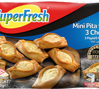 Superfresh mini pita with 3 cheese /10PCS.