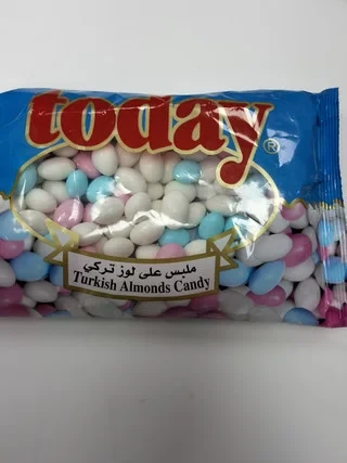 Today Turkish Almonds Candy 400g حلوى اللوز التركية
