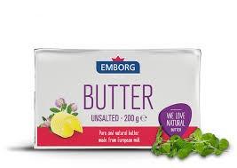 EMBORG BUTTER UNSALTED 200G - ايمبورغ زبدة غير مملحة