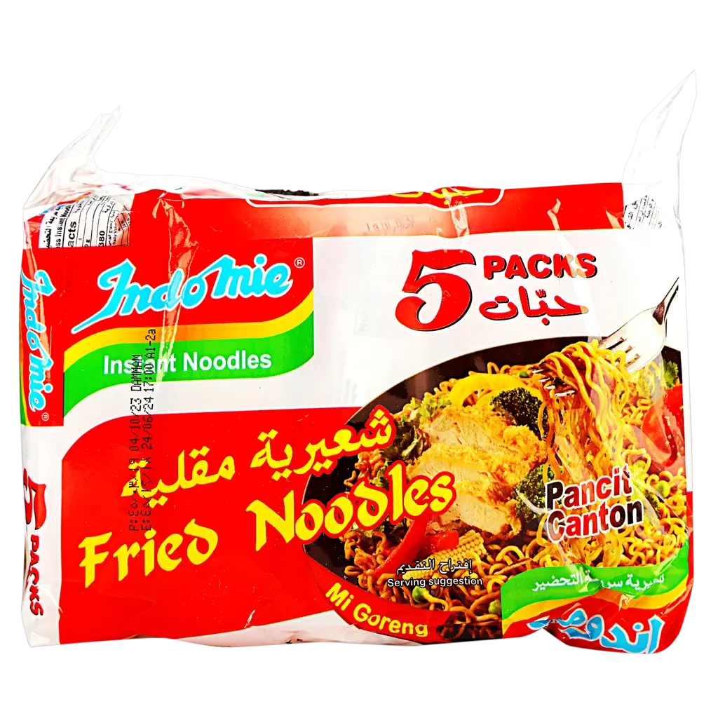 Indomie Fried Noodles Mi Goreng AR 5x80g اندومي نودلز شعيرية مقلية