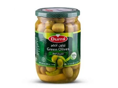 Al Durra Green Olives 650g
