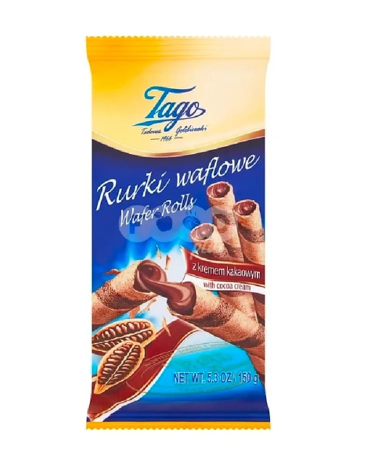 Tago Wafer Rolls Cacao 150g