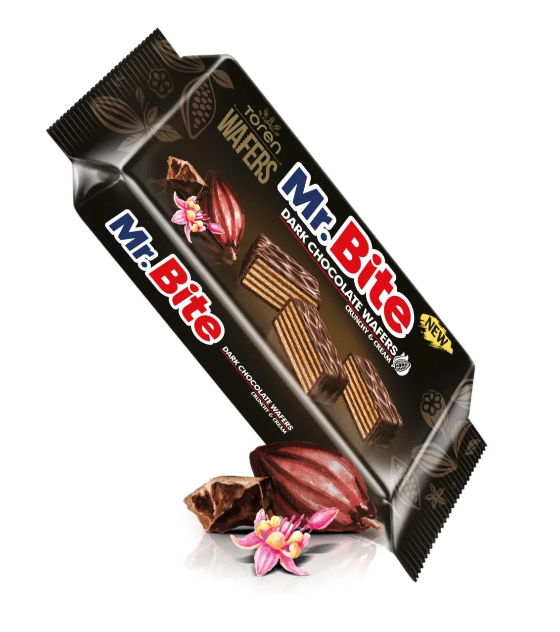 Mr Bite Dark Chocolate Wafers 32g