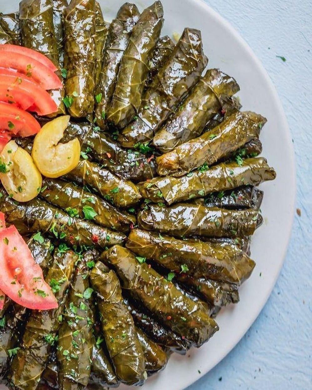 Vine Leaves Stuffed with rice and meat 1Kg - Cooked